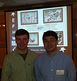 LSSU Student Lucas Bradburn with advisor Dr. Jun Li
